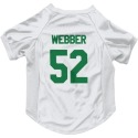 Cade Webber White  Green Dog & Cat Pet Jersey