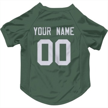 Custom Green   Dog & Cat Pet Jersey