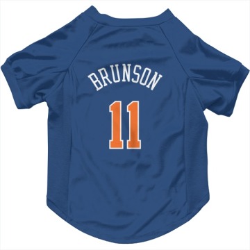 Jalen Brunson Blue  Dog & Cat Pet Jersey