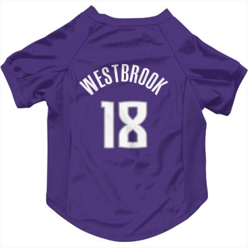Russell Westbrook Purple  Dog & Cat Pet Jersey